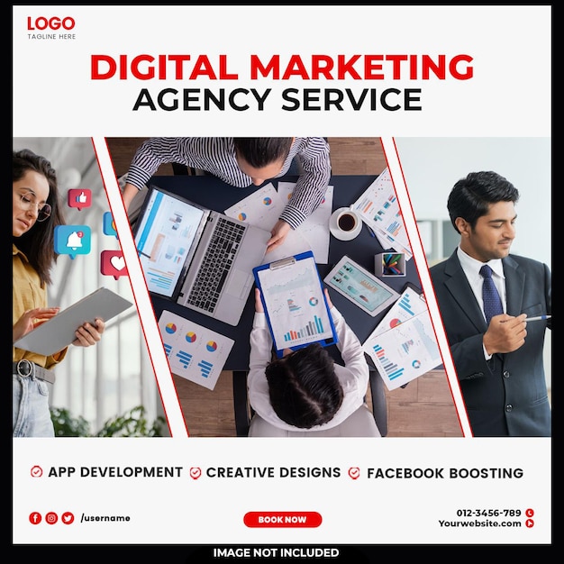 Digital marketing agency social media post design