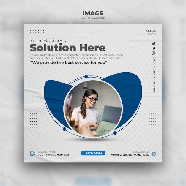 Digital marketing agency social media post design