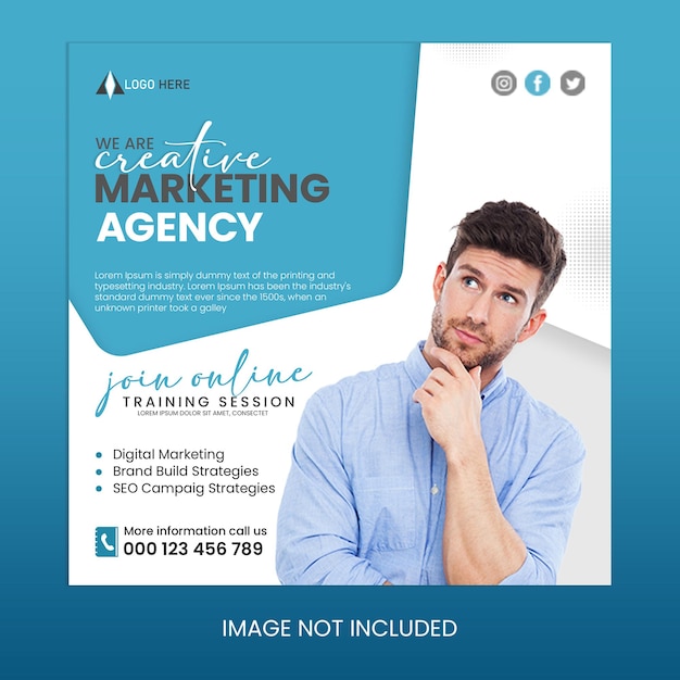 Digital Marketing Agency Social Media Post Design