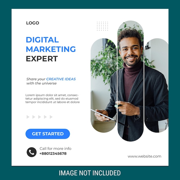 Digital Marketing Agency Social Media Post Template