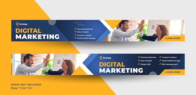 PSD banner web per agenzia di marketing digitale