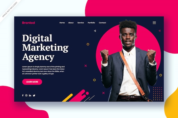 PSD digital marketing agency web template