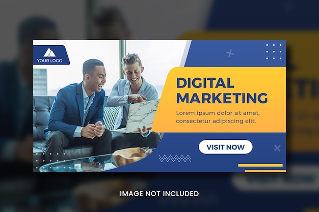 PSD copertina del banner di marketing digitale facebook