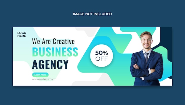 PSD digital marketing business agency facebook cover or web banner template