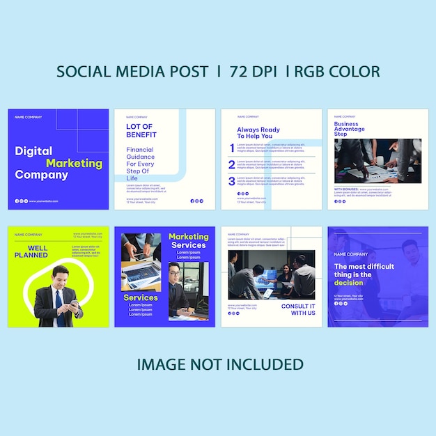 PSD digital marketing company post templates