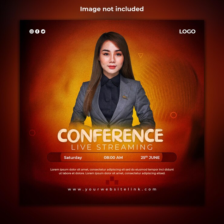 Digital marketing confarence social media post design