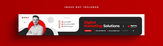 Digital marketing corporate linkedin banner template