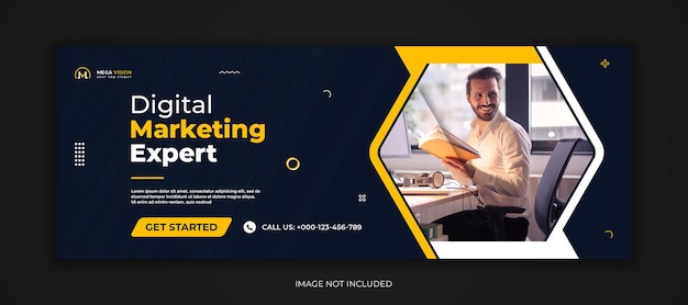 PSD digital marketing corporate social media facebook cover template