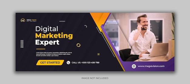 PSD digital marketing corporate social media facebook cover template