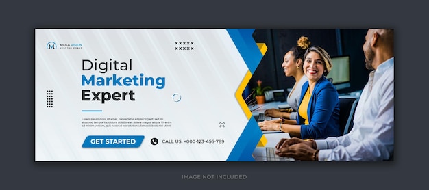 PSD digital marketing corporate social media facebook cover template