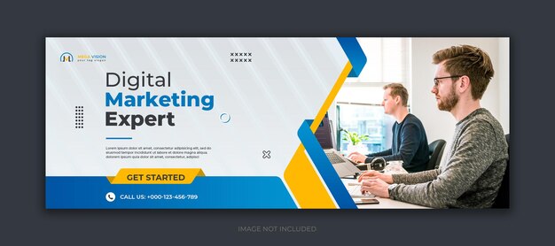 PSD digital marketing corporate social media facebook cover template