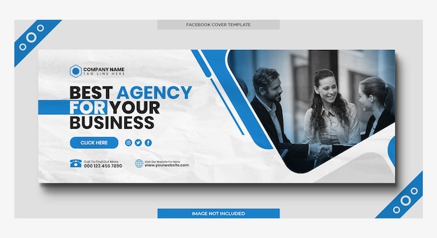 Digital marketing corporate social media facebook cover web banner template