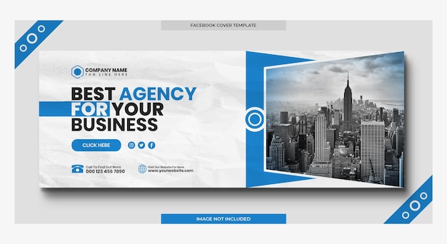 PSD digital marketing corporate social media facebook cover web banner template