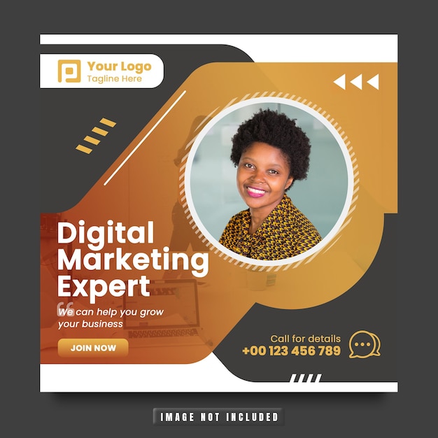 Digital marketing and corporate social media post and Instagram Template Premium Psd