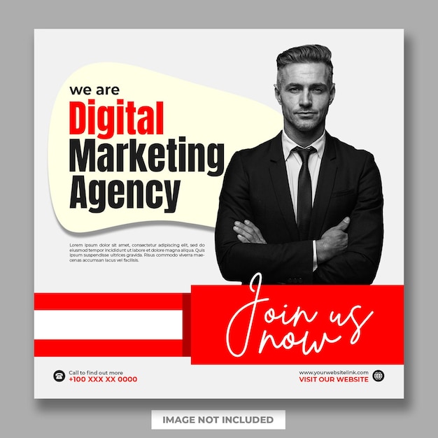 Digital marketing creative social media post