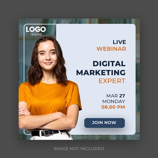 A digital marketing expert advertises a digital marketing course.