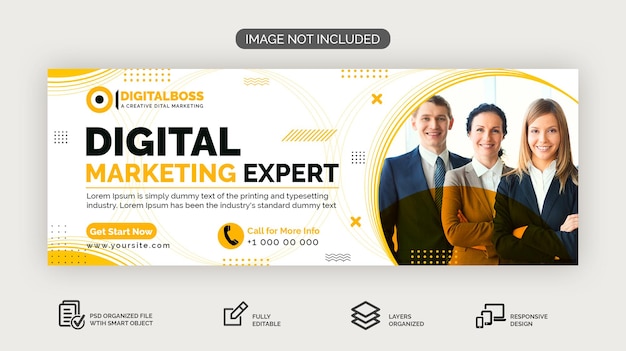 Digital Marketing Expert Business Facebook Cover Template