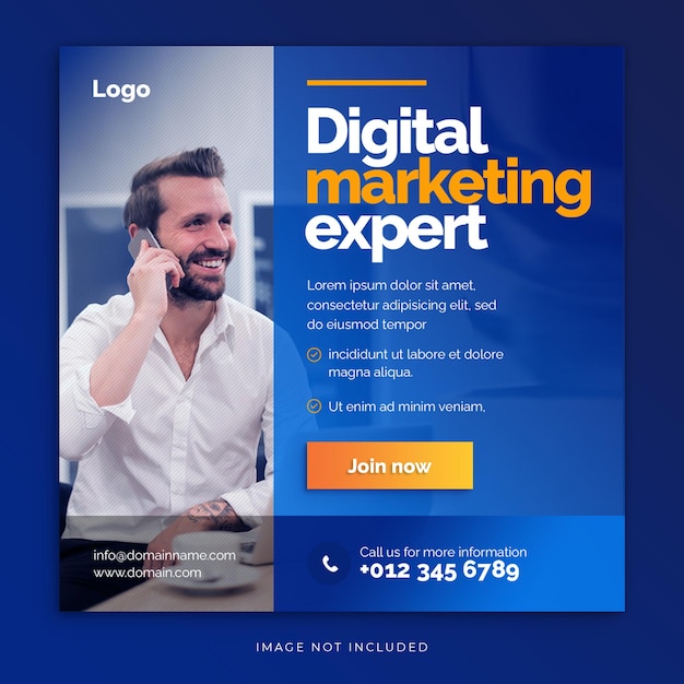 Digital marketing expert social media banner