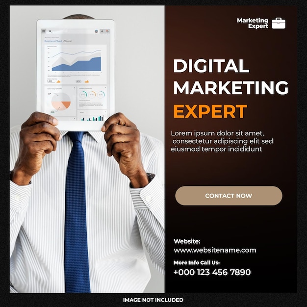 Digital marketing expert social media template