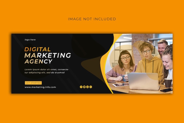 PSD digital marketing facebook banner template