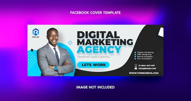 Digital Marketing Facebook Cover Template