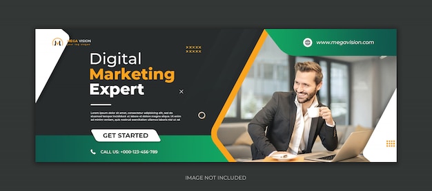 Digital marketing facebook cover template