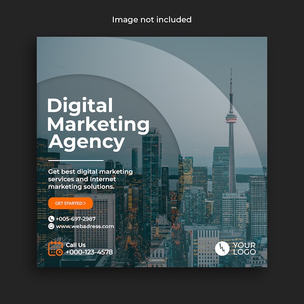 Digital marketing Instagram social media post banner template