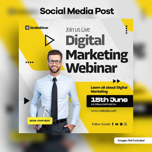 Digital Marketing Promotion Social Media Post Template