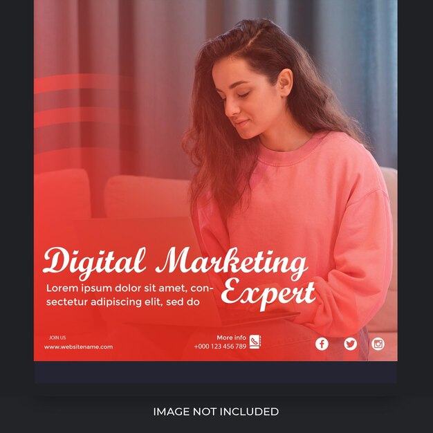 Digital marketing PSD Template