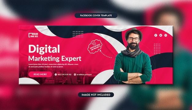 PSD digital marketing social media facebook cover template