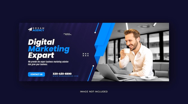 Digital marketing social media Facebook cover and web template design