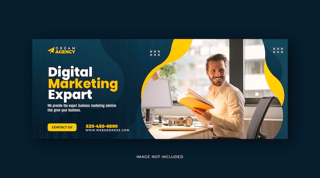 digital marketing social media facebook cover and web template design
