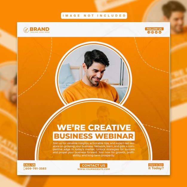 digital marketing social media post or corporate template