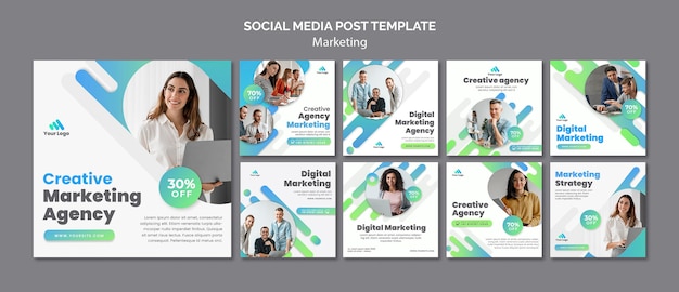 PSD digital marketing social media posts