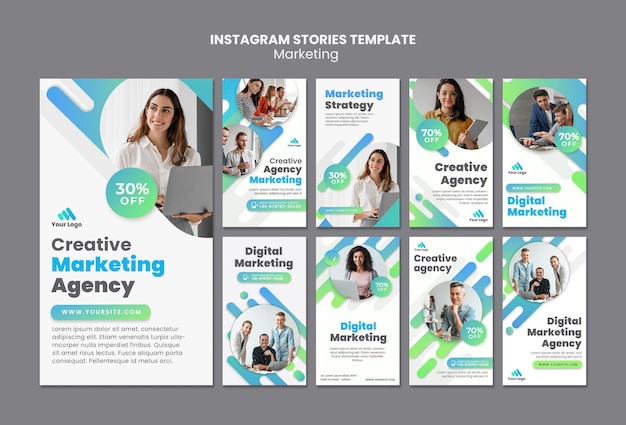 PSD digital marketing social media stories