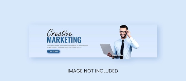 Progettazione del modello di banner web di marketing digitale