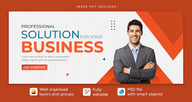 PSD digital marketing web banner template