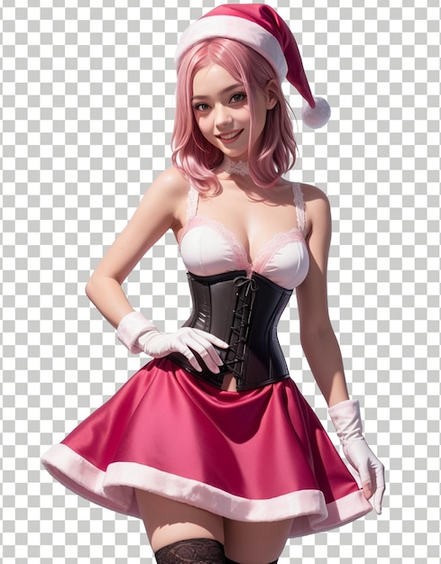 PSD digital painting anime girl wearing a beautiful dress