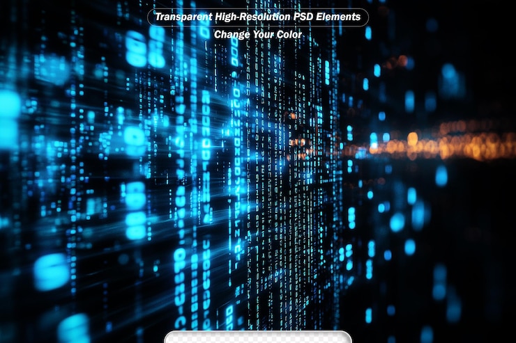 PSD digital perspectives series arrangement of abstract grids and numbers on the subject of business