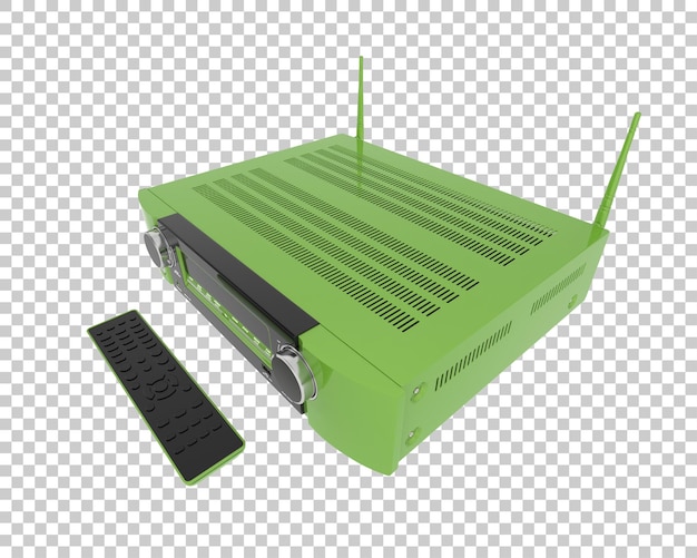 digital player isolated on transparent background 3d rendering illustration