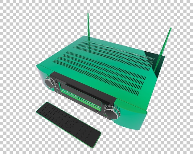 digital player isolated on transparent background 3d rendering illustration