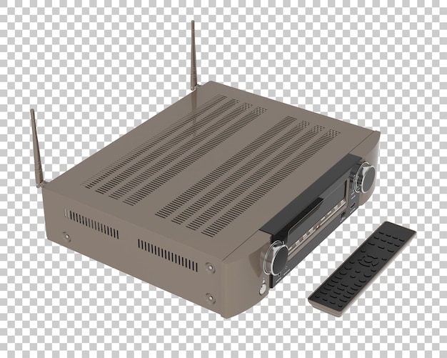 digital player isolated on transparent background 3d rendering illustration