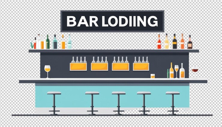 PSD digital png illustration of bar with loading text png