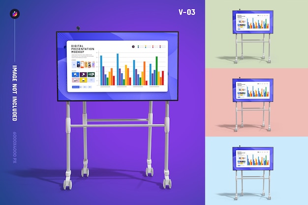 PSD digital screen presentation mockup