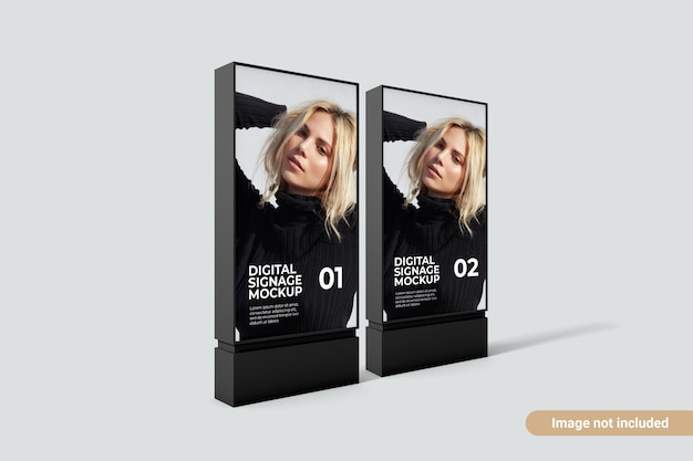 PSD mockup di segnaletica digitale