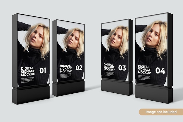 PSD mockup di segnaletica digitale