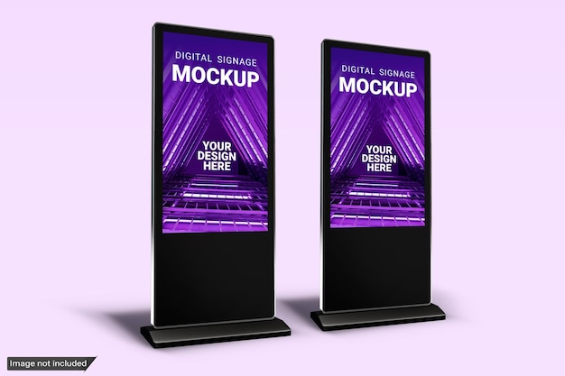 Digital signage mockup