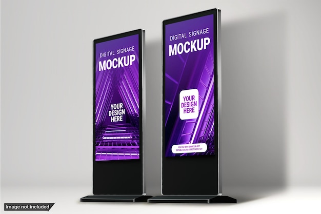 Mockup di segnaletica digitale