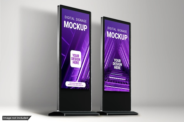 Digital signage mockup