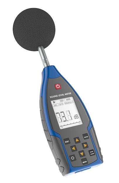 Digital Sound Level Meter Decibel Meter 3D rendering